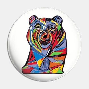 Artsy Bear Pin