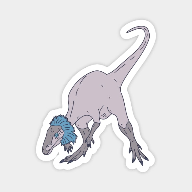 Guaibasaurus - Basal Dinosaur - Extinct Herbivore Magnet by DeWinnes