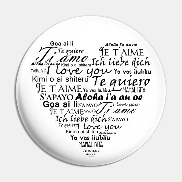 I love you in other languages Pin by Pendientera