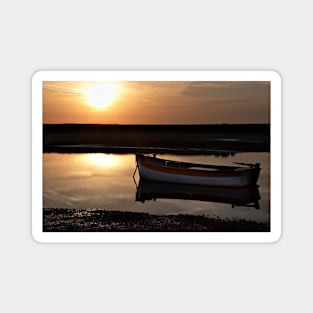 Sunset at Burnham Overy Staithe, Norfolk, UK Magnet