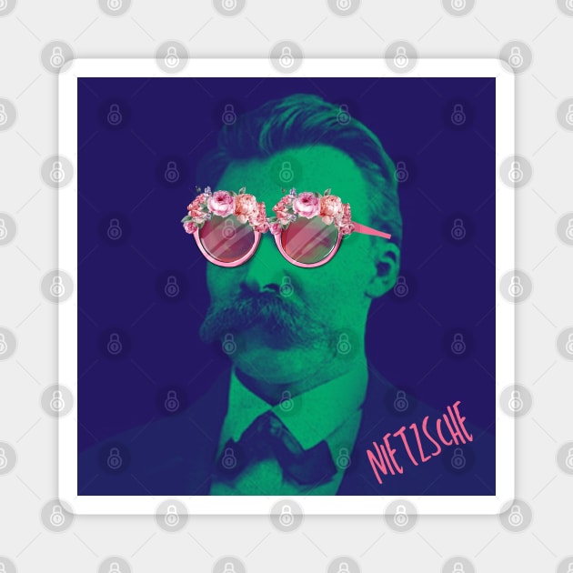 NIETZSCHE Magnet by PHILOSOPHY SWAGS