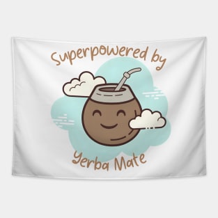 Superpowered by Yerba Mate v2 Tapestry