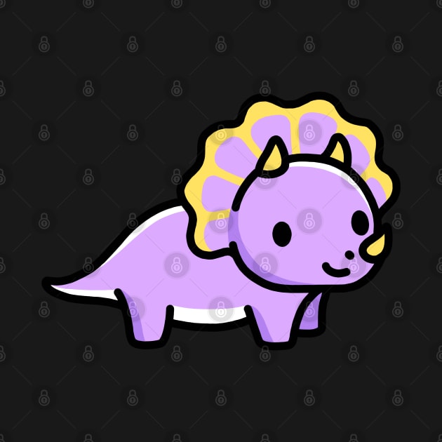 Triceratops by littlemandyart