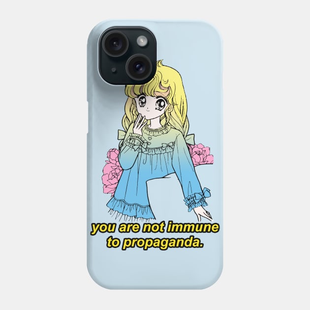 You Are Not Immune To Propaganda / Kawaii Meme Design Phone Case by DankFutura