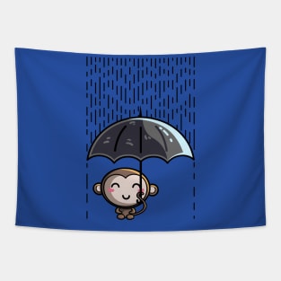 The Umbrella Chimpanzee Tapestry