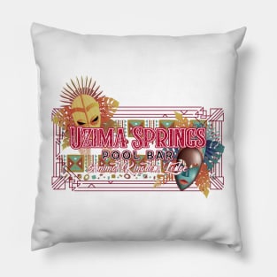 Uzima Springs Pool Bar Animal Kingdom Orlando Florida Pillow