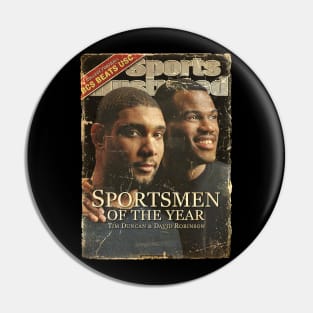 COVER SPORT - SPORT ILLUSTRATED - SPORTMAN OF THE YEARS TIM DUCAN AND DAVID ROBINSON Pin