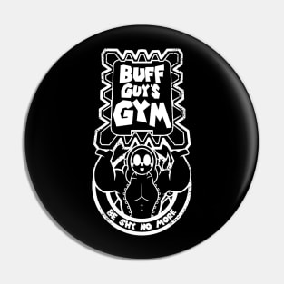 Buff guy Gym White V2 Pin