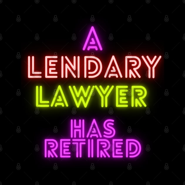 A Legendary Lawyer has Retired by Weird Lines