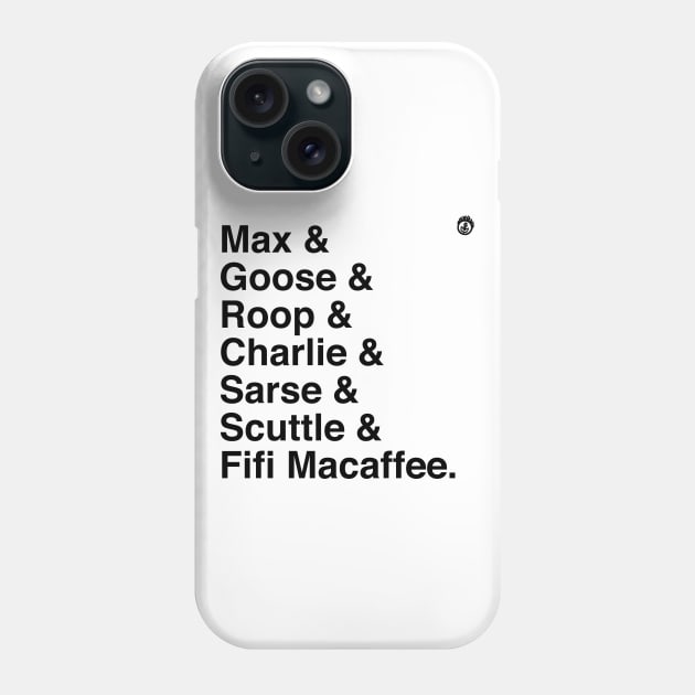 Main Force Patrol Roster Phone Case by MadMaxMinute