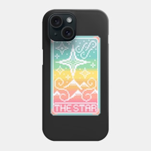 Tarot Card The Star Pixel Art Phone Case