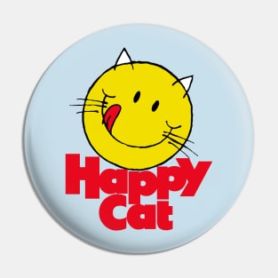 Happy Cat Food 1980's Vintage Cat Lovers Pin