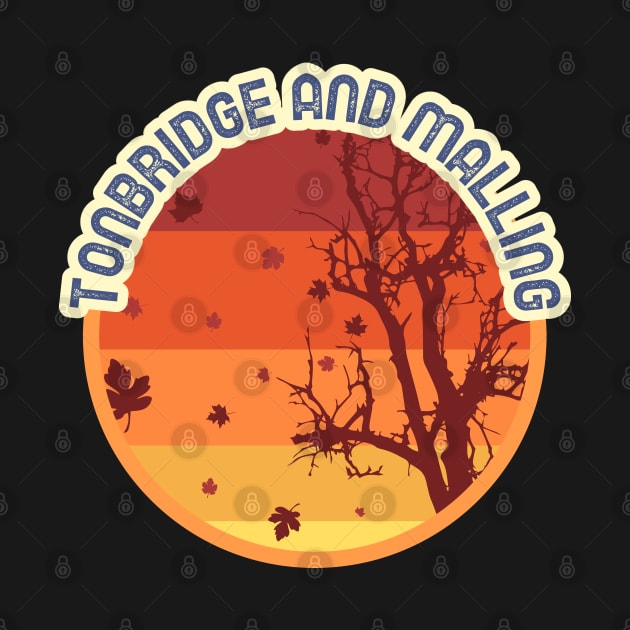 Tonbridge and Malling England Great Britain Leaves Falling Autumn and Fall Amber Autumn, Best gift for September October and November, leaf falling by AbsurdStore