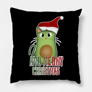 Avo meowy christmas Pillow