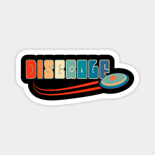 Disc Golf Retro Fun Magnet