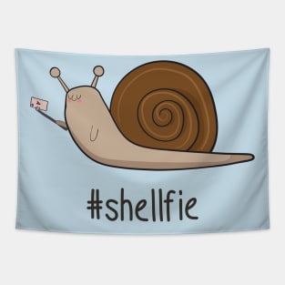 Shellfie- Cute Snail Selfie Gift Tapestry