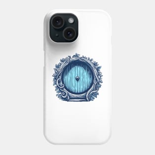 A Blue Round Door - Halfling Home - Fantasy Phone Case