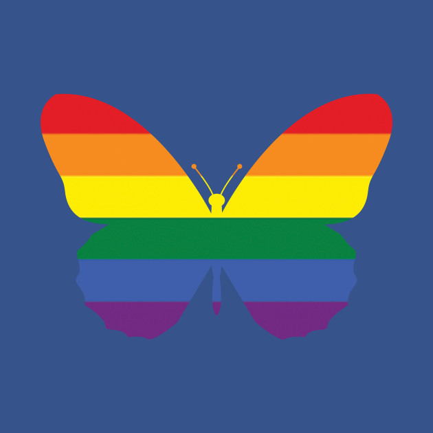 Discover Rainbow Butterfly - Rainbow - T-Shirt