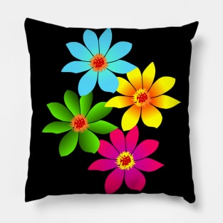 blooming flower, nature, bouquet of flowers, bloom Pillow