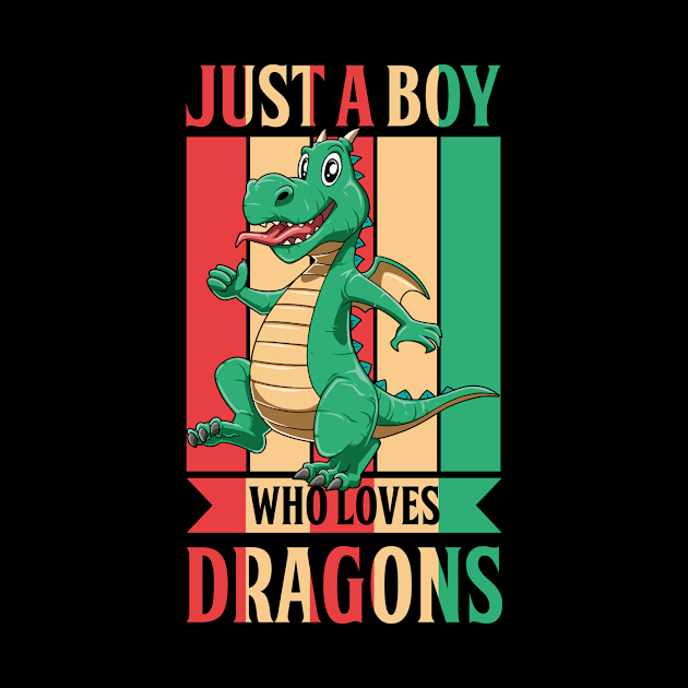 Boy Loves Dragons Cute Fantasy Dragon Lover Mythology by melostore