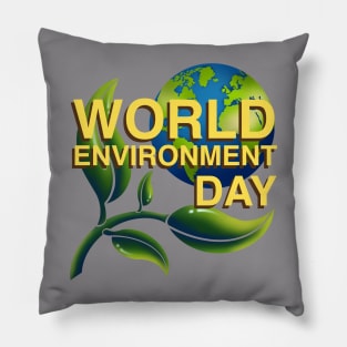 world environment day Pillow