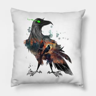 Raven's Gaze Pillow