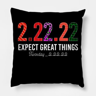 Twosday Tuesday February 22nd 2022 Funny 22222 Souvenir Pillow