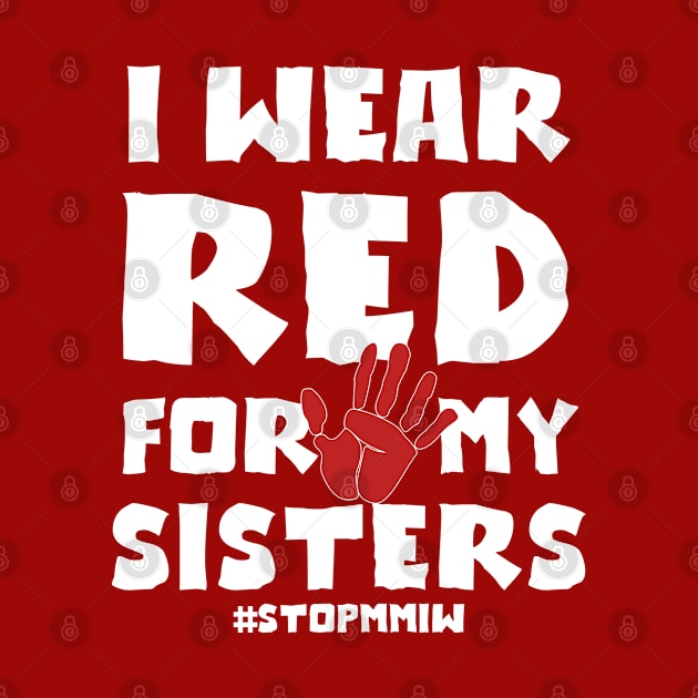 MMIW masks I Wear Red for my Sisters by FanaticTee