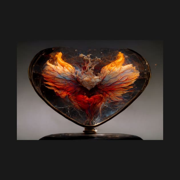 Flaming Heart Art  /  Flame Heart Unwind Designs by Unwind-Art-Work