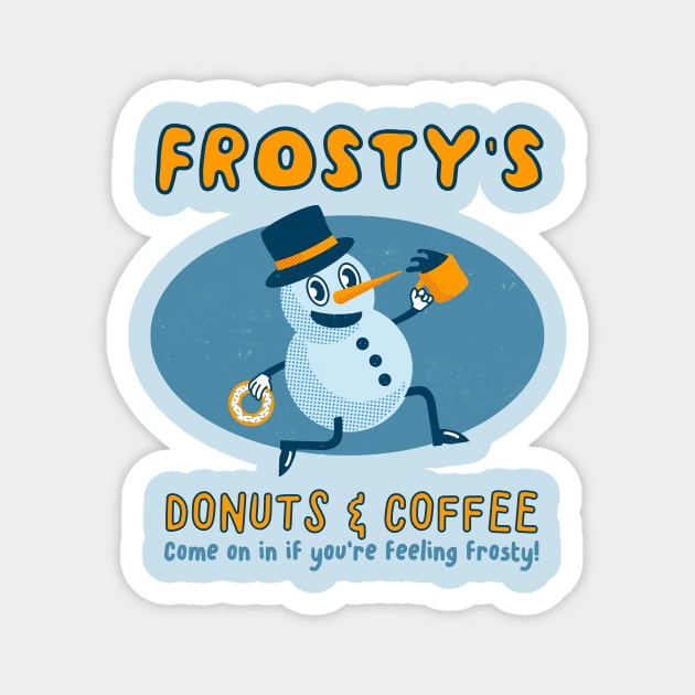 Frosty's Donuts and Coffee Magnet by JCPhillipps