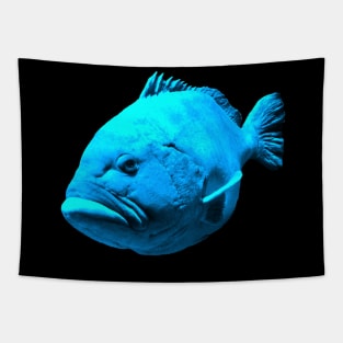 cool fish in the blue color of the sea Tapestry