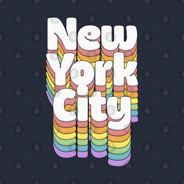 New York City // Retro Typography Design by DankFutura