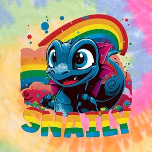 Snaily The Super Cute Rainbow Snail T-Shirt