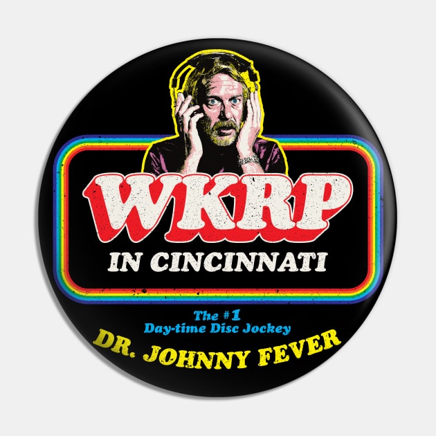 Dr. Johnny Fever WKRP in Cincinnati Pin by Alema Art