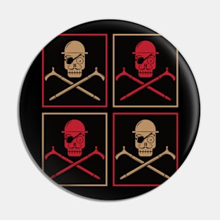 Skulls and Crossbones Pin