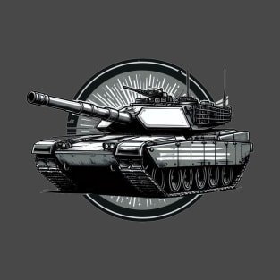 American M1 Abrams Tank: Military Art T-Shirt