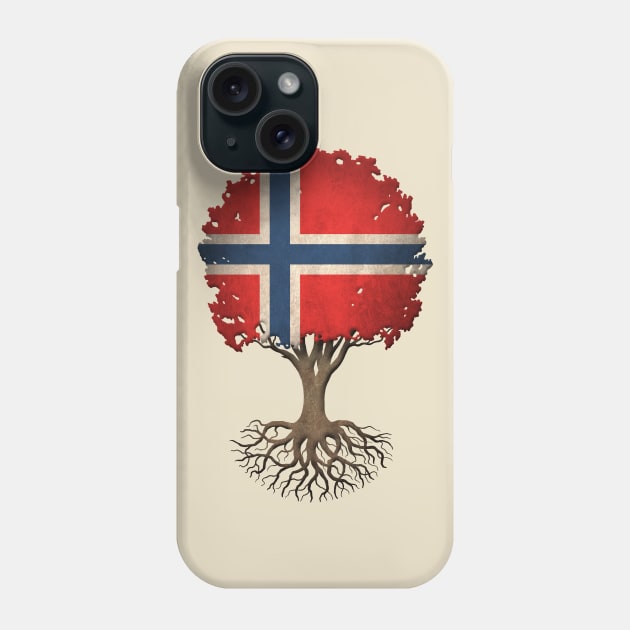 Tree of Life with Norwegian Flag Phone Case by jeffbartels