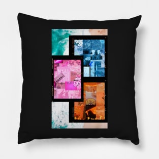 beach collage wall art Pillow