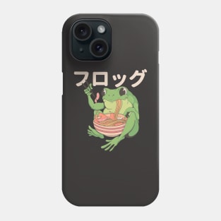 Japanese Frog Eating Ramen Phone Case