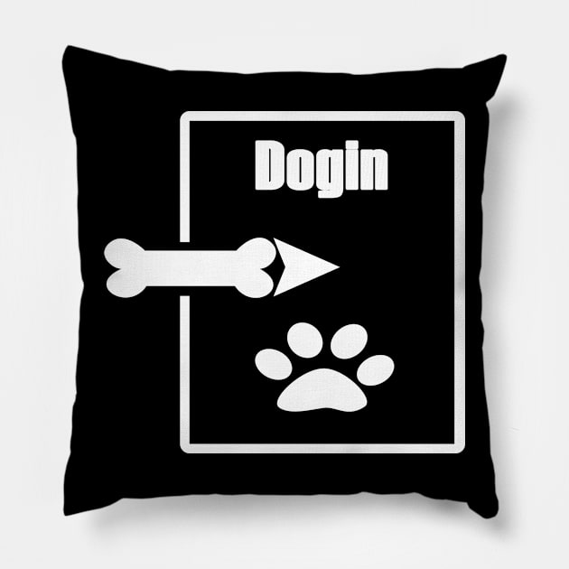 DogIn , dog lover Pillow by elzammar