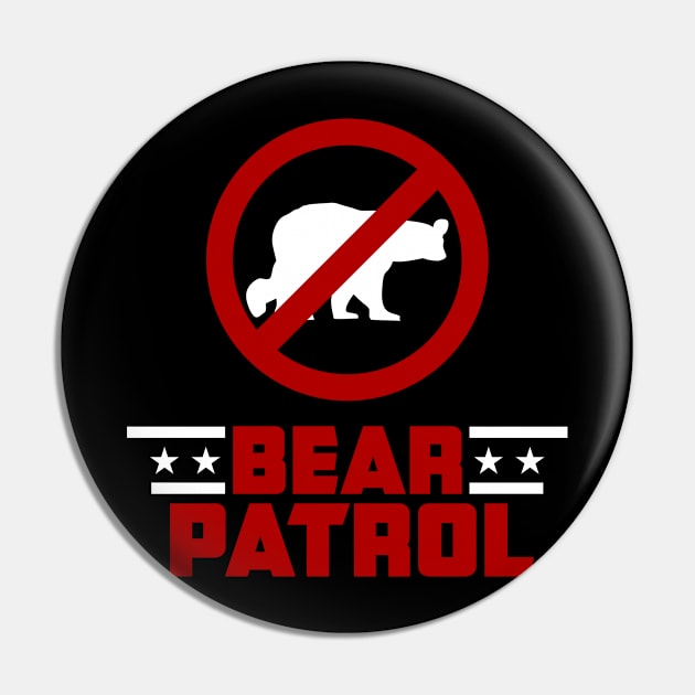 Bear Patrol (White) Pin by winstongambro