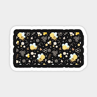 Cute Bee Pattern Magnet