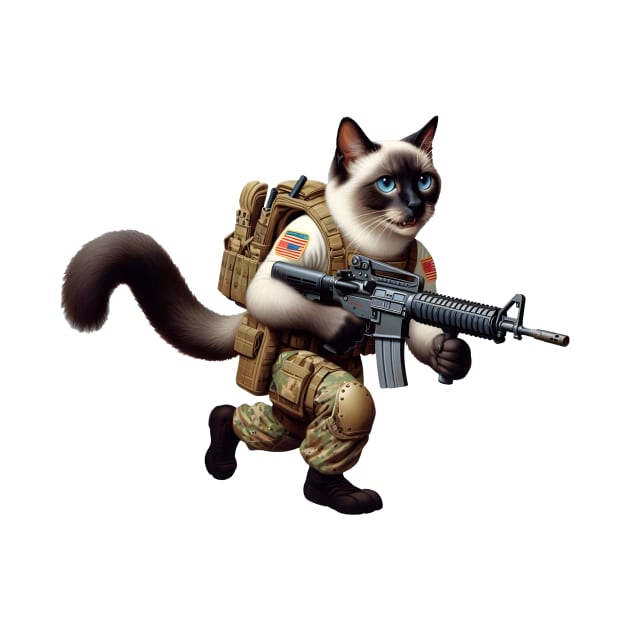 Tactical Cat by Rawlifegraphic