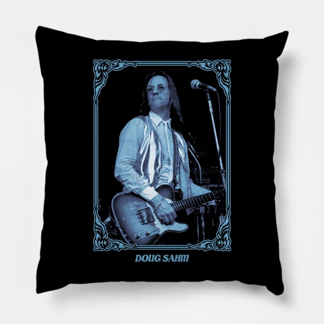 Contry Doug Sahm Pillow by Oges Rawon