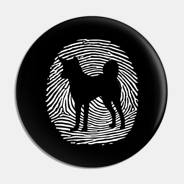 Indian Pariah DNA Fingerprint I Dog Indian Pariah Pin by Shirtjaeger