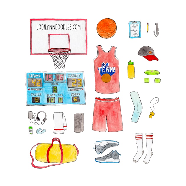 Basketball Gear by JodiLynnDoodles