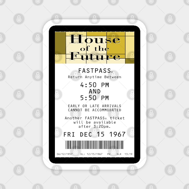 House of the Future Fastpass Magnet by Florida Project