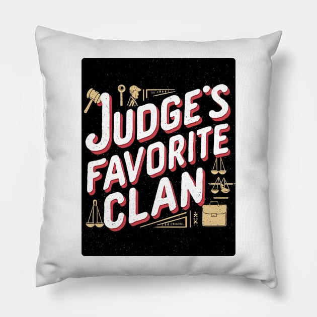 Judge's Favorite Clan Pillow by baseCompass