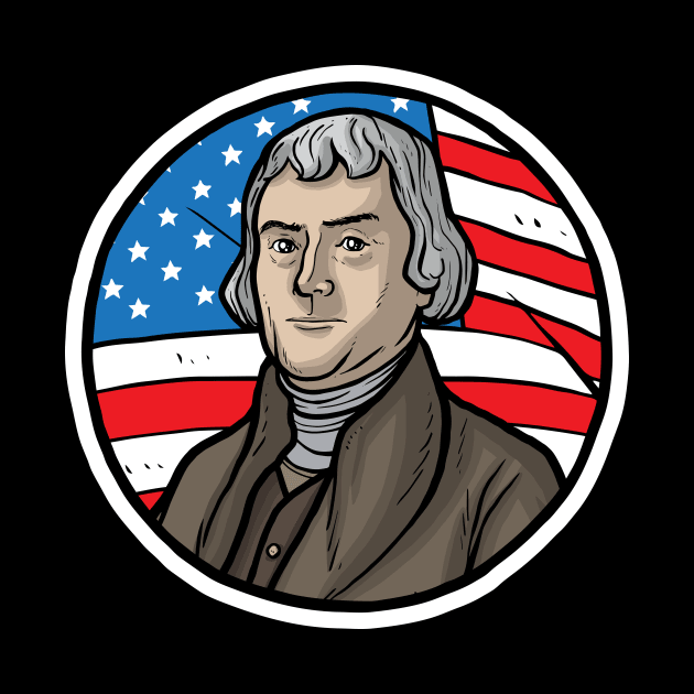 Thomas Jefferson by Baddest Shirt Co.