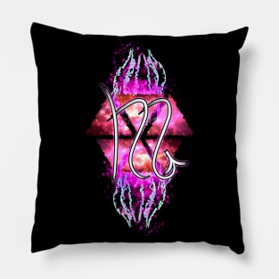 Scorpio Zodiac - Pink Abstract Pillow